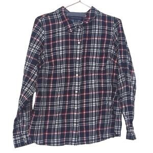 Tommy Hilfiger flannel plaid button up size large